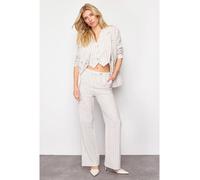 trendyol Marlenehose in Sand - Größe 36 | Damenhosen