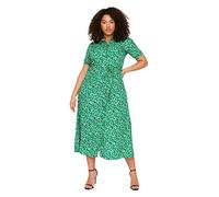 Trendyol Maxi-Kleid für Damen, Übergröße, locker, gewebt, Übergröße, grün, 72 Große Größen