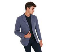 Trendyol Men's Herren Slim Basic Plain Webstoff Jacke Coat, Indigo, 54