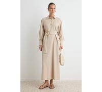 Trendyol Modest Damen Beige Einfarbig Maxi Lang Casual A-Linie Modest Kleider EU 36 / UK 8