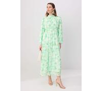 Trendyol Modest Damen Grün Geblümt Maxi Lang Casual Skater Modest Kleider EU 42 / UK 14