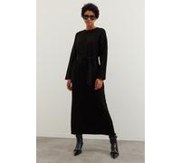 Trendyol Modest Damen Schwarz Einfarbig Maxi Lang Casual A-Linie Modest Kleider L