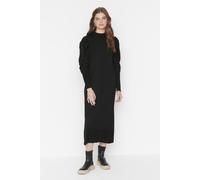 Trendyol Modest Damen Schwarz Maxi Lang Casual Gerade Modest Kleider S