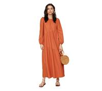 Trendyol Modest Damen Shrew Detailed Round Collar Poplar Away Dress, Cinnamon, 36 EU