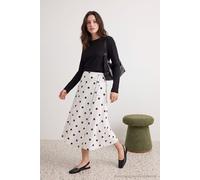 Trendyol Modest Damen Weiß Gepunktet Midi Modest Röcke
