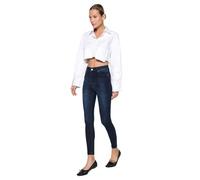 TRENDYOL Navy Blue High Waist Skinny Jeans TWOAW24JE00066, Navy Blue, 44