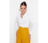 trendyol Poloshirt in Weiß - Größe L | Damen Tops