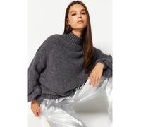 trendyol Pullover in Anthrazit - Größe M | Damen Pullover Cardigans