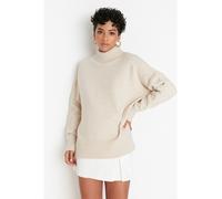 trendyol Pullover in Beige - Größe L | Damen Pullover Cardigans