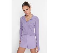 trendyol Pullover in Flieder - Größe M | Damen Pullover Cardigans