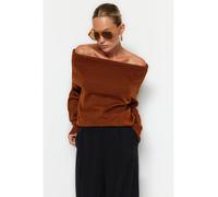 trendyol Pullover in Hellbraun - Größe L | Damen Pullover Cardigans