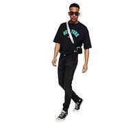 Trendyol, schwarze männliche dünne Jeans, schwarz, 31
