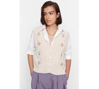 trendyol Strickweste in Creme - Größe L | Damenjacken