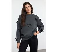 trendyol Sweatshirt in Anthrazit - Größe XS | Damen Sweatshirts Jacken