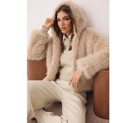 trendyol Teddyjacke in Sand - Größe M | Damenjacken