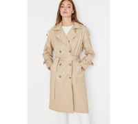 Trendyol Collection Beiger Wasserabweisender Trenchcoat Mit Gürtel - für Damen - 34