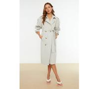 trendyol Trenchcoat in Hellgrau - 66% | Größe 42 | Damenjacken