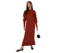 Trendyol Women Hijab Clothing Shift Fitted Knitwear Modest Dress