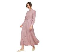 Trendyol Women Modest Maxi A-line Regular Woven Dress Plum