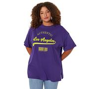 TRENDYOL Women Oversize Basic Crew Neck Knit Plus Size T-Shirt Hemd,