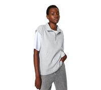 Trendyol Women's Damen Gerade-Ärmel Regulär Sweatshirt, Gray, 36