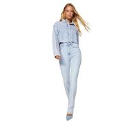 Trendyol Women's Herren Hoher Bund Jeans, Light Blue, 40