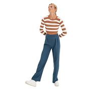 Trendyol Women's High Waist Wide Leg Pants, Öl, 40