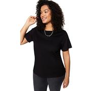 TRENDYOL Women's Regular Fit Basic Crew Neck Knit Plus Size T-Shirt
