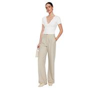 trendyol Marlenehose in Sand - Größe 40 | Damenhosen