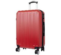 Trendyshop365 City-Koffer mittelgroß Hartschale Dallas 66cm 66 Liter 4 Räder Zahlenschloss Rot
