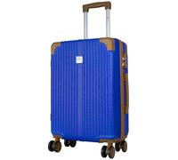 Trendyshop365 Handgepäck klein Hartschale Barbados 55cm 42 Liter 4 Rollen Blau