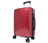 Trendyshop365 Handgepäck Leicht Hartschale Meran 55 cm 38 Liter 4 Räder TSA-Schloss Rot