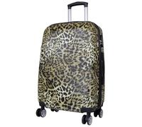 Trendyshop365 Hartschalen Koffer mittelgroß Leopardenfell 65 cm 59 Liter 4 Rollen
