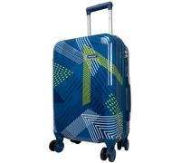 Trendyshop365 Kleiner Handgepäck Trolley 56cm 50 Liter 4 Räder Zahlenschloss blau