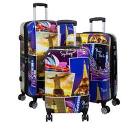 Trendyshop365 Koffer-Set 3-teilig Trolley Hartschale - Janeiro