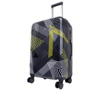 Trendyshop365 mittelgroßer Koffer Hartschale 66cm 74 Liter 4 Räder Zahlenschloss grau
