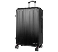 Trendyshop365 T Reise-Koffer groß Hartschale Dallas 76cm 95 Liter 4 Räder Zahlenschloss Schwarz