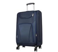 Trendyshop365 Weichgepäck großer Reisekoffer Maribor 78cm 99 Liter 4 Rollen Zahlenschloss Blau