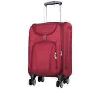 Trendyshop365 Weichgepäck Handgepäck Koffer Maribor 58cm 43 Liter 4 Rollen Zahlenschloss Rot