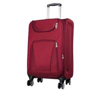 Trendyshop365 Weichgepäck mittlerer Koffer Maribor 68cm 71 Liter 4 Rollen Zahlenschloss Rot