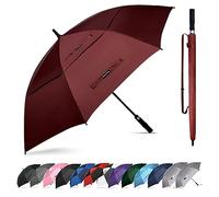 Trenovo Auto Open Golf-Regenschirme, 157,7 cm, 177,9 cm, extra groß, Übergröße für Business & Familien & Sport, belüftetes Doppeldach, winddicht, wasserdicht, Stockschirm für Regen und starken Wind