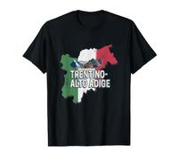 Trentino Südtirol Retro Region Landkarte Vintage Souvenir Preisgünstiges Grafik-T-Shirt
