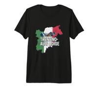Trentino Südtirol Retro Region Landkarte Vintage Souvenir Premium T-Shirt