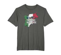 Trentino Südtirol Retro Region Landkarte Vintage Souvenir T-Shirt