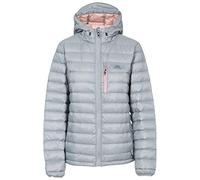 Trespass Arabel, Platinum, XL, Ultraleichte Warme Kompakt Zusammenfaltbare Daunenjacke 80% Daunen für Damen, Grau, X-Large