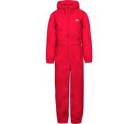 Trespass Button - Childs Unisex Rain Suit red (RED) 7/8