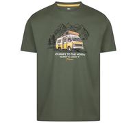 Trespass T-Shirt Tokso Casual Printed Tshirt Green Willow-XXL