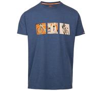 Trespass T-Shirt Kooten Casual Printed Tshirt Indigo Tone Marl-L