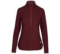 Trespass Kansas Langärmeliges Damen-Top mit 1/2-Reißverschluss und Netzeinsatz, Mulberry Marl, M