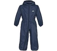 Trespass Button, Navy Blue, 2/3, Wasserdichter Regenanzug mit Kapuze für Kinder / Unisex / Mädchen und Jungen, 2-3 Jahre, Blau
